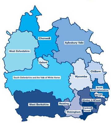 Thames Vally Area Map